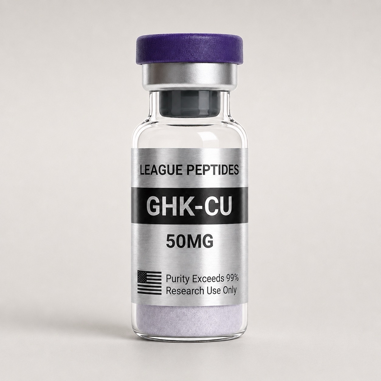 GHK-Cu research peptide vial